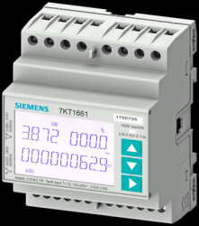 Electric meter, 3 phase, 5 A, S0, MID, (L x W x H) 90.6 x 72.3 x 63.2 mm, 7KT1673