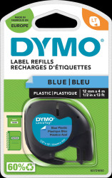 S0721650 Labelling tape, plastic, black/blue