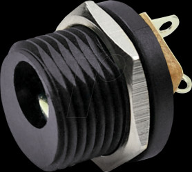 FC681474 DC power supply socket 5.5 x 2.5 mm, panel mounting