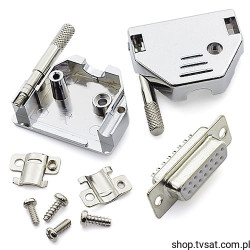 D-SUB-DB15-COVER Socket D-SUB 15 Pin DB15 in Case BLOCK FCIELECTR