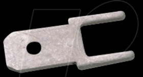 Flat plug for print mounting, width 4.8 mm