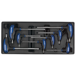 Sealey TBT05 Tool Tray with T-handle Trx-star Key Set 8pc