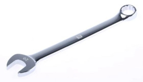 Klucz płasko-oczkowy, roz. 20 mm, dł. 260 mm, materiał: Stal chromowo-wanadowa, RS PRO
