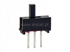 Przełącznik suwakowy 2-poz 1 tor 3p h=13 w druk