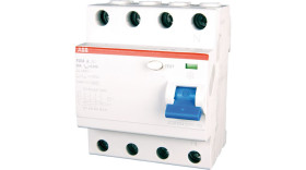 RCCB, 4-biegunowy, 40A, 30mA, ABB, F204