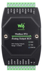 Przemysłowy moduł wyjścia analogowego 8-kanałowy RS485 Waveshare
