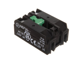 Styk pomocniczy 1Z montaż czołowy W0-ŁEF-X+WKRETY