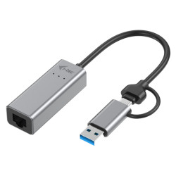 I-Tec USB-C Metal 2.5Gbps LAN Ethernet Adapter RJ-45 (C31METAL25LAN)