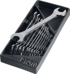 Zestaw kluczy płaskich Klucz płaski Nie SAM Stal chromowo-wanadowa Nie