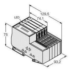Akcesorium Turck TI-BL20-E-DPV1-8 1545125 1 szt.