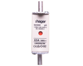Wkładka bezpiecznikowa NH000 63A 500V gG LNH0063M