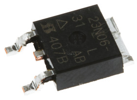 MOSFET N-kanałowy 23 A DPAK (TO-252) 60 V SMD Pojedynczy 3 W 31 miliomów