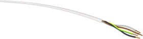Przewód zasilania VER H05VV-F 4G0,75ws Eca Ri.50, H05VV-F, 4 G 0.75 mm², biały, 50 m