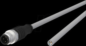 142MLA10100 Sensor cables, M12, 4-pin, plug > open end, 10 m