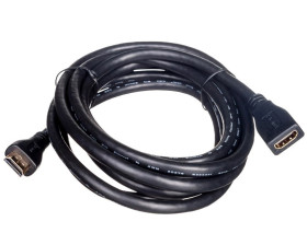 Kabel przedłużający HDMI Highspeed 1.4 z Eth. GOLD Typ HDMI A/HDMI A, M/Ż czarny 3m AK-330201-030-S