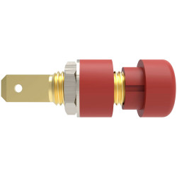 Sch&#xFC;tzinger IBU 5568 Au/RT Gold Socket Red 1pc Key Distinguishing Attributes