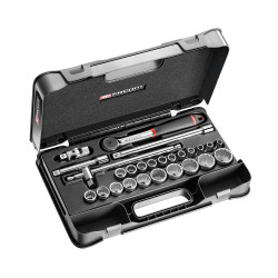 Zestaw nasadek rozmiar napędu 1/2 cala elementy: 26 Facom typ napędu Kwadratowy gniazdo 8 , 9 , 10 , 11 , 12 , 13 , 14