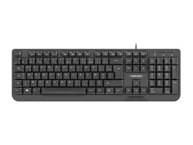 KLAWIATURA NATEC TROUT FR PRZEWODOWA SLIM CZARNA