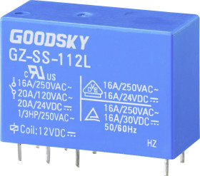 GoodSky GZ-SS-112L Przekaźnik SMT 12 V/DC 20 A 1 zestyk przełączny 1 szt. tuba