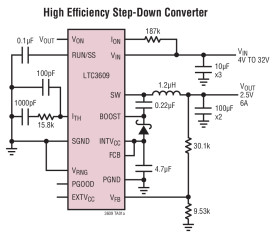 32V, 6A Monolithic Synchronous Step-Down DC/DC Converter