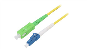 Sca-Lcu/Os2-200Yl Patch Cord Światłowodowy Os2 Lc/Upc,Sc/Apc 20M Lszh Żółty