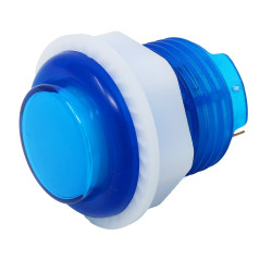 Mini LED Arcade Button - 24mm Translucent Blue