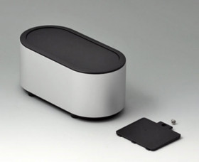 Aluminum enclosure, (L x W x H) 149 x 64 x 70 mm, black (RAL 9005), IP40, EO166059