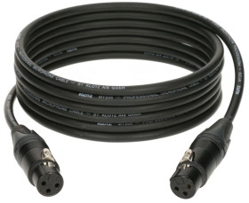 KLOTZ Kabel mikrofonowy adapter XLR 3-pin (gniazdo / gniazdo) na złączach Neutrik 2m
