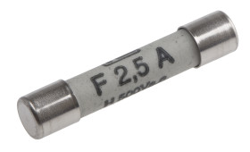 Bezpiecznik 2.5A 6.3 x 32mmF 500V ac RS PROIEC 60127