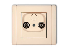 FLEXI Gniazdo antenowe RTV końcowe 2dB beżowy 1FG2K KARLIK