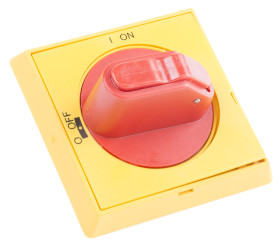 Uchwyt obrotowy 3 zamknięcia do Seria OT 43.5mm kolor Czerwony/żółty IP65 ABB