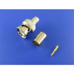 Wtyk BNC zaciskany na przewód RG6U, 75 om