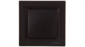 Asfora Łącznik 1-Biegunowy Ip44 Z Ramką Antracyt Eph0100271