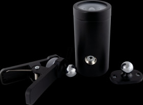 2014100400 LED clip light, battery-operated, 180 lm, with switch, black