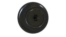 Premiumlux Retroline Łącznik Pojedynczy Schodowy Z Ramką Czarny