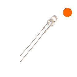 DIODA LED 3mm ŻÓŁTA 2cd SUPERJASNA