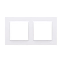 Simon 10 Ramka podwójna biała CR2/11