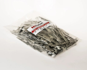 Taśma aluminiowa 10x1mm w odcinkach 60mm TALU10X1ODC60 /1kg ok. 37m/