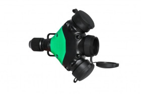 Rozgałęźnik gumowy 3x230V SCHUKO 16A IP44