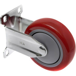 Toolcraft TO-5137959 Fixed Wheel 100mm Polyurethane Max Load 125kg