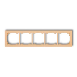 DECO Ramka pięciokrotna DECO Pastel Matt brzoskwiniowy 45DR-5