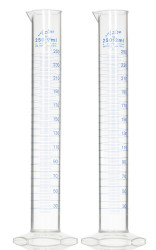 Cylinder miarowy 250ml PMP podziałki Tak RS PRO