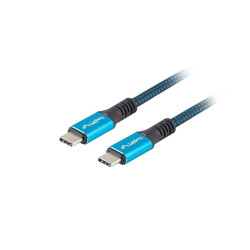 Kabel USB-C4.0 1.2M 8K czarno-niebieski Lanberg