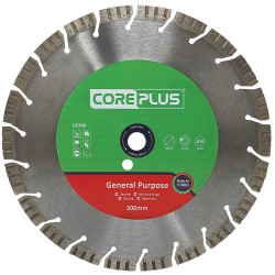 Core Plus CORDBGP300 GP300 General-Purpose Hybrid Turbo Diamond Blade 300mm