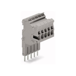 WAGO 2001-554 4-pole 4.2mm Connector Strip Grey AWG 22-14