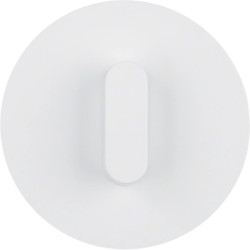 R.classic Płytka czołowa z pokrętłem do łącznika obrotowego, biały, połysk 1001208900