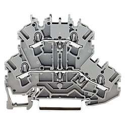 WAGO 2002-2203 L/N Double Deck Through/Through Terminal Block Grey