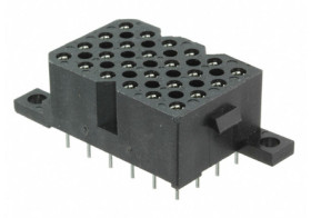 Souriau Sunbank by Eaton Gniazdo PCB SMS 24 -pinowe 4-rzędowe raster: 5.08 mm Do montażu na płytce drukowanej Gniazdo