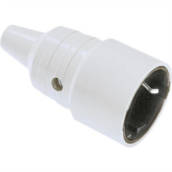 BACHMANN Wtyczka z uziemieniem żeńska, szara, z tuleją antykorozyjną