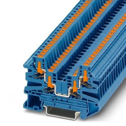 Złączka szynowa 4-przewodowa 2,5mm2 niebieska PTV 2,5-QUATTRO BU z zaciska Push in /50szt./